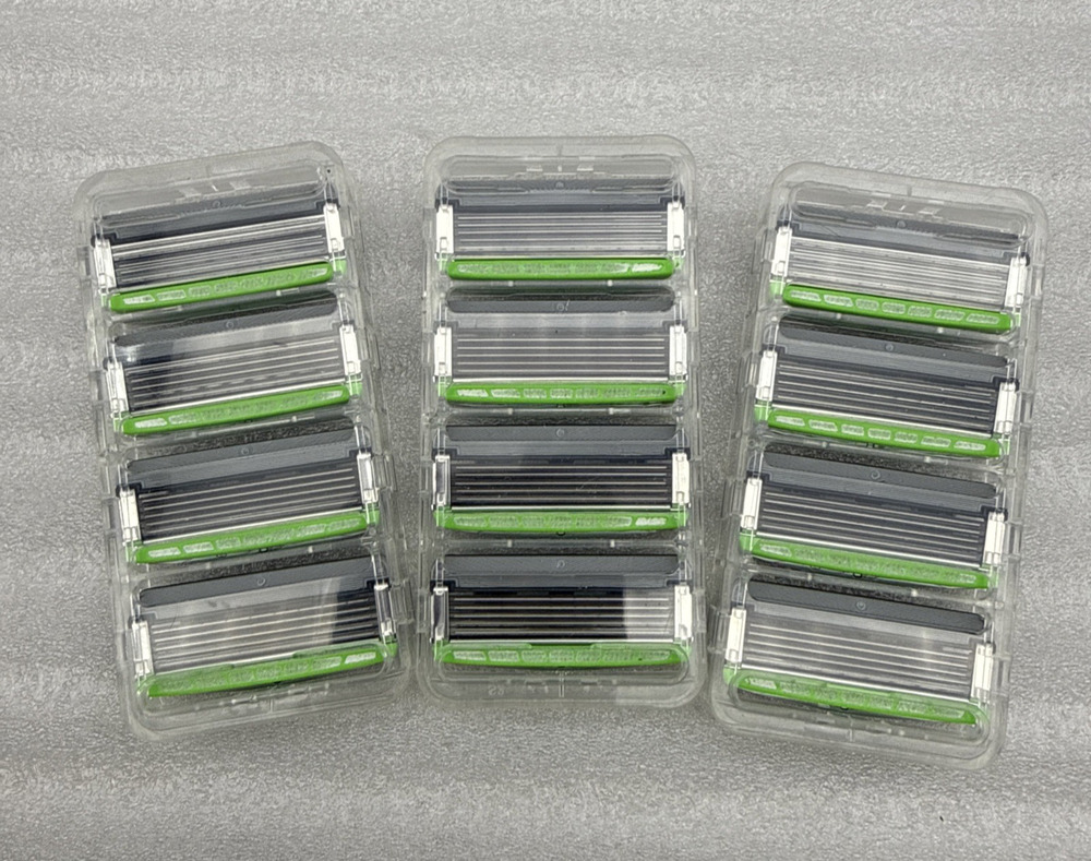 12 Pack Schick Hydro 5 Sensitive Razor Refill Cartridges W/out Box *READ...